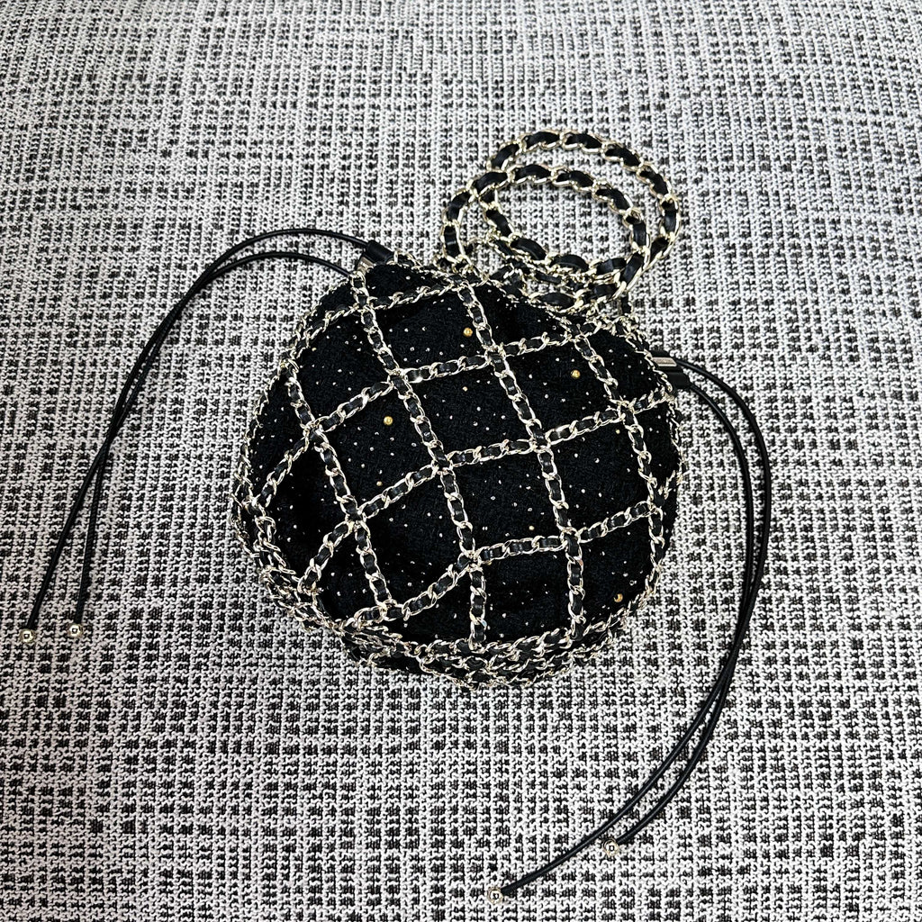 CHANEL 26S PARIS-CHENONCEAU  PRE-FALL MESH BAG 24 IN MESH GOLD HARDWARE