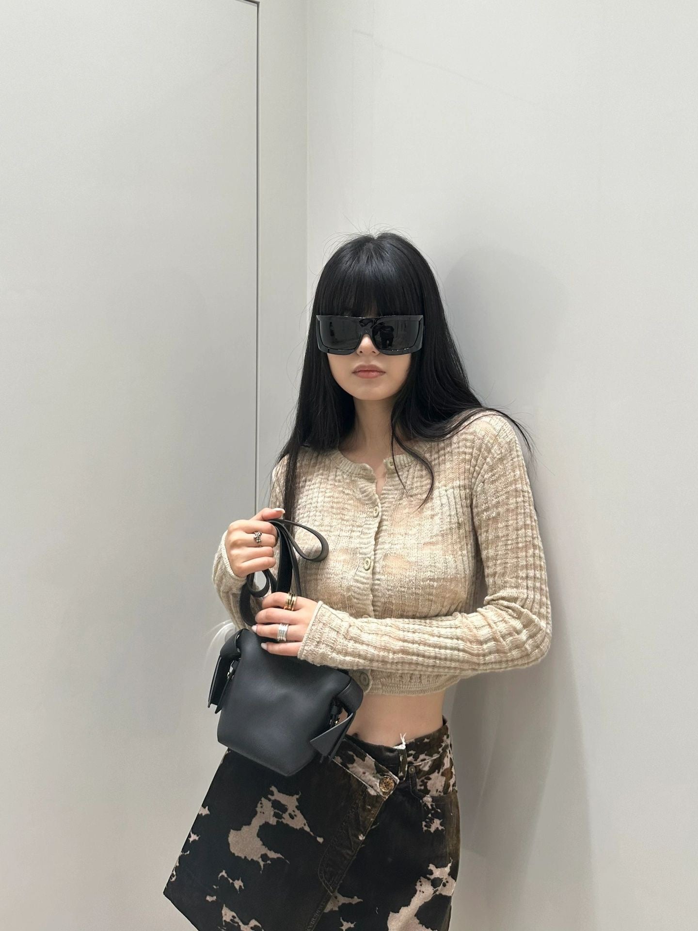 DIOR 25S MINI SKIRT CAMOUFLAGE STYLE 007