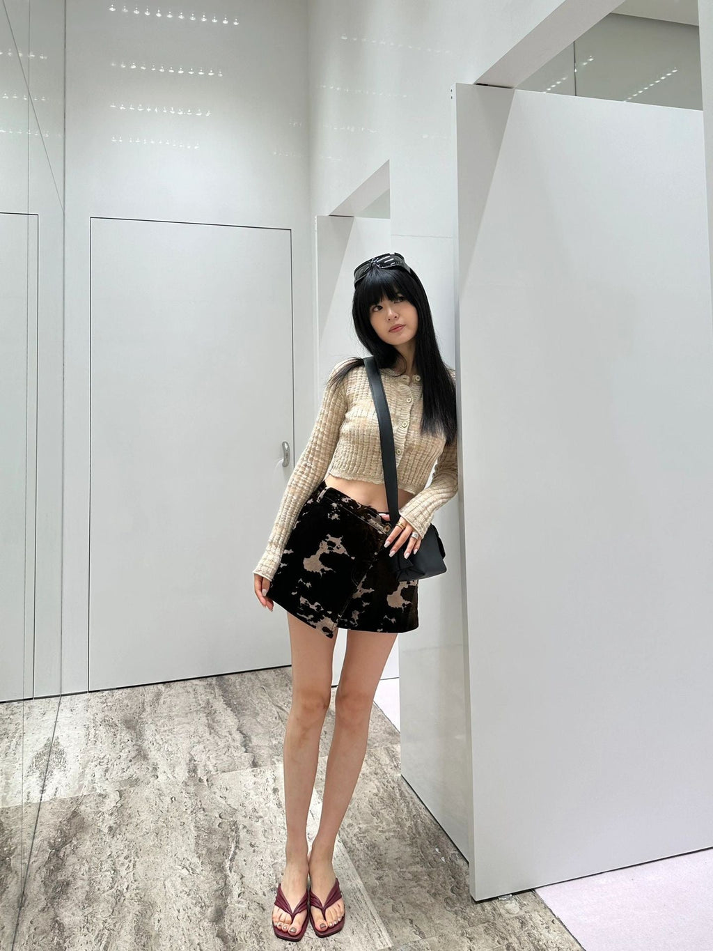DIOR 25S MINI SKIRT CAMOUFLAGE STYLE 007