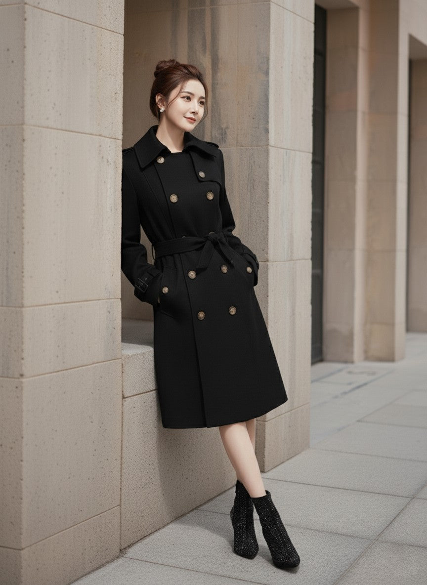YSL 25S LONG TRENCH COAT STYLE 156