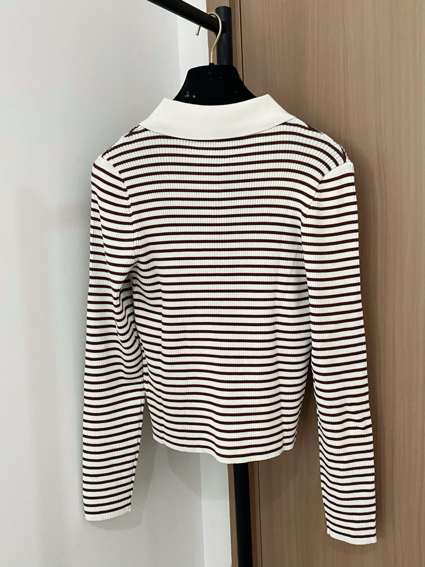 MIUMIU LONG-SLEEVE KNIT POLO STYLE 265