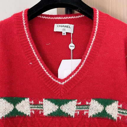 CHANEL 26S V-NECK SWEATER 855