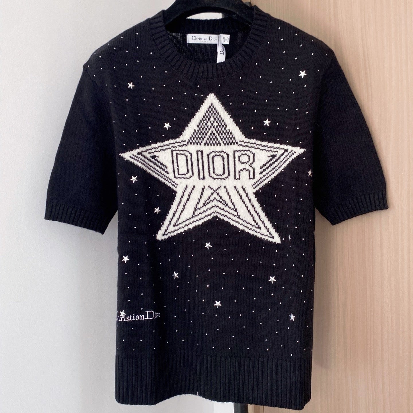 DIOR 26S SHORT SLEEVE KNIT SWEATER 987