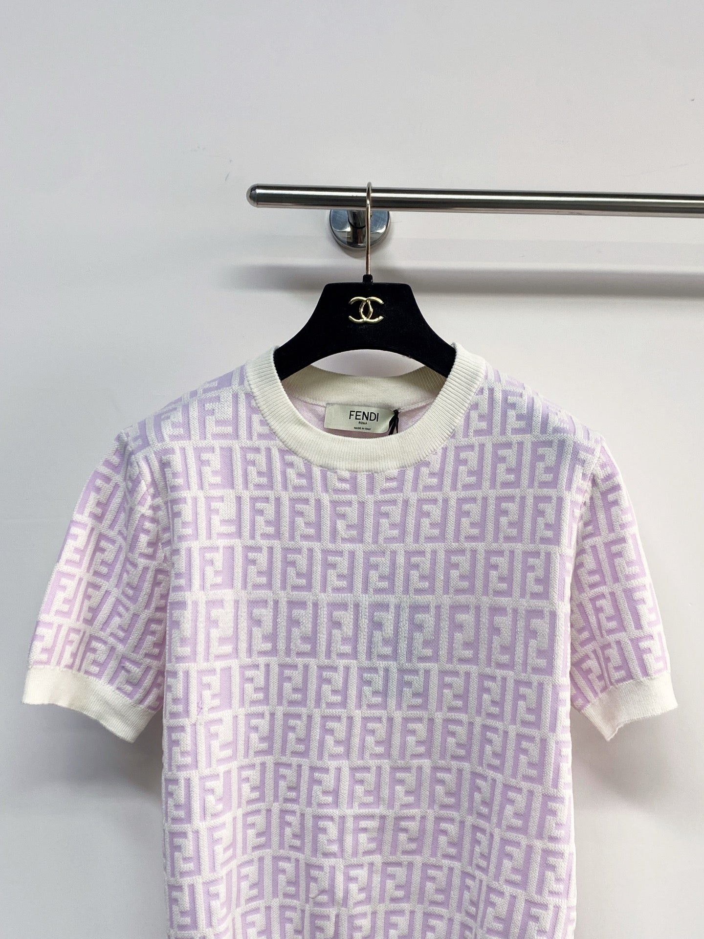 FENDI 26S SHORT SLEEVE KNIT T-SHIRT 216