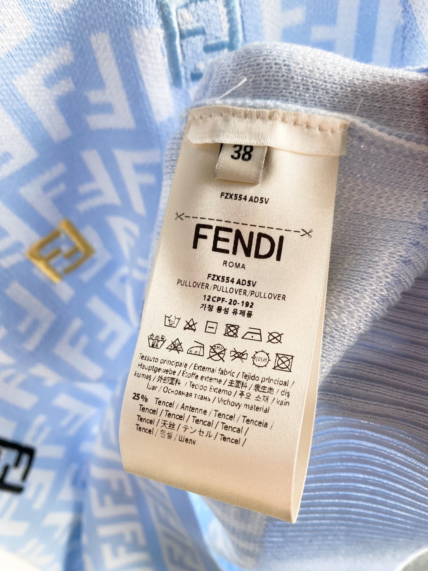 FENDI 26S SHORT SLEEVE KNIT TOP 161