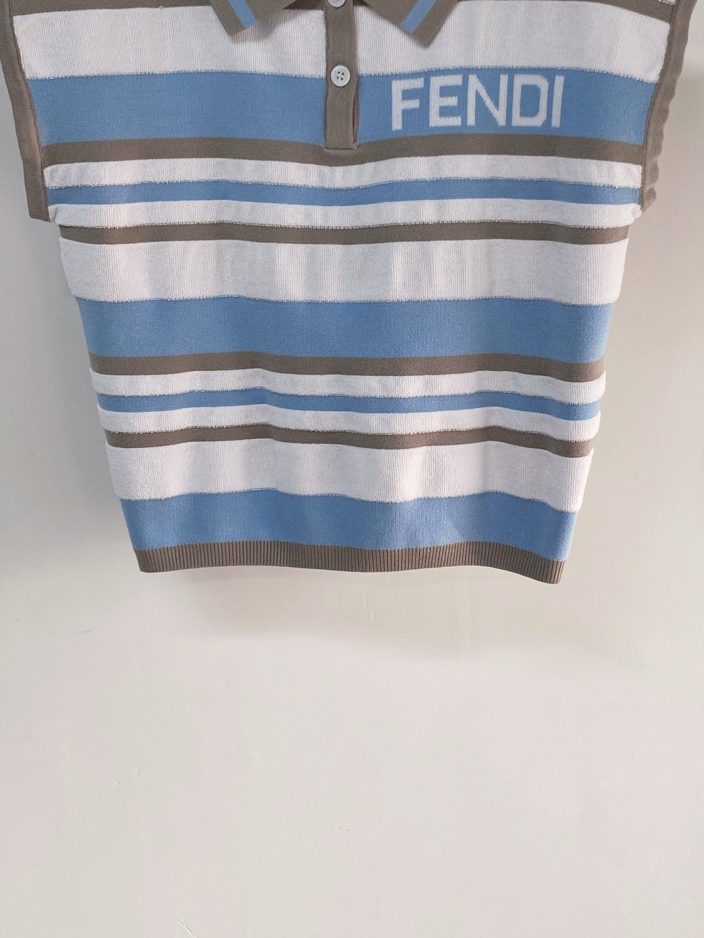 FENDI 26S SHORT SLEEVE KNIT POLO 137