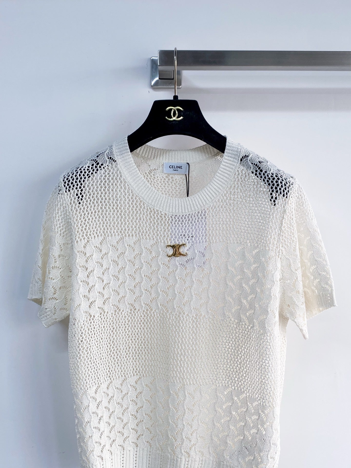 CELINE 26S KNIT SHORT SLEEVE TOP 213