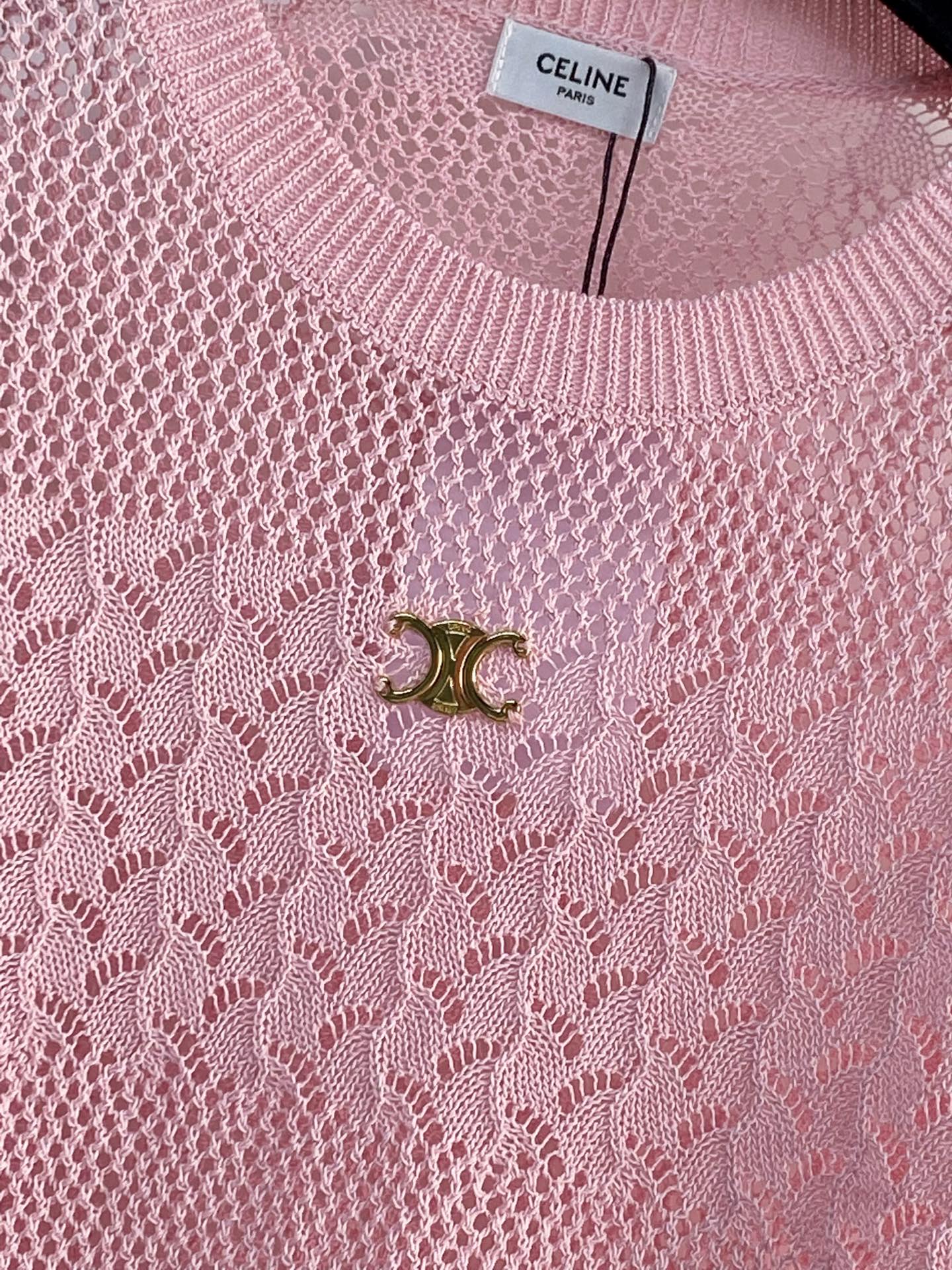 CELINE 26S KNIT SHORT SLEEVE TOP 212
