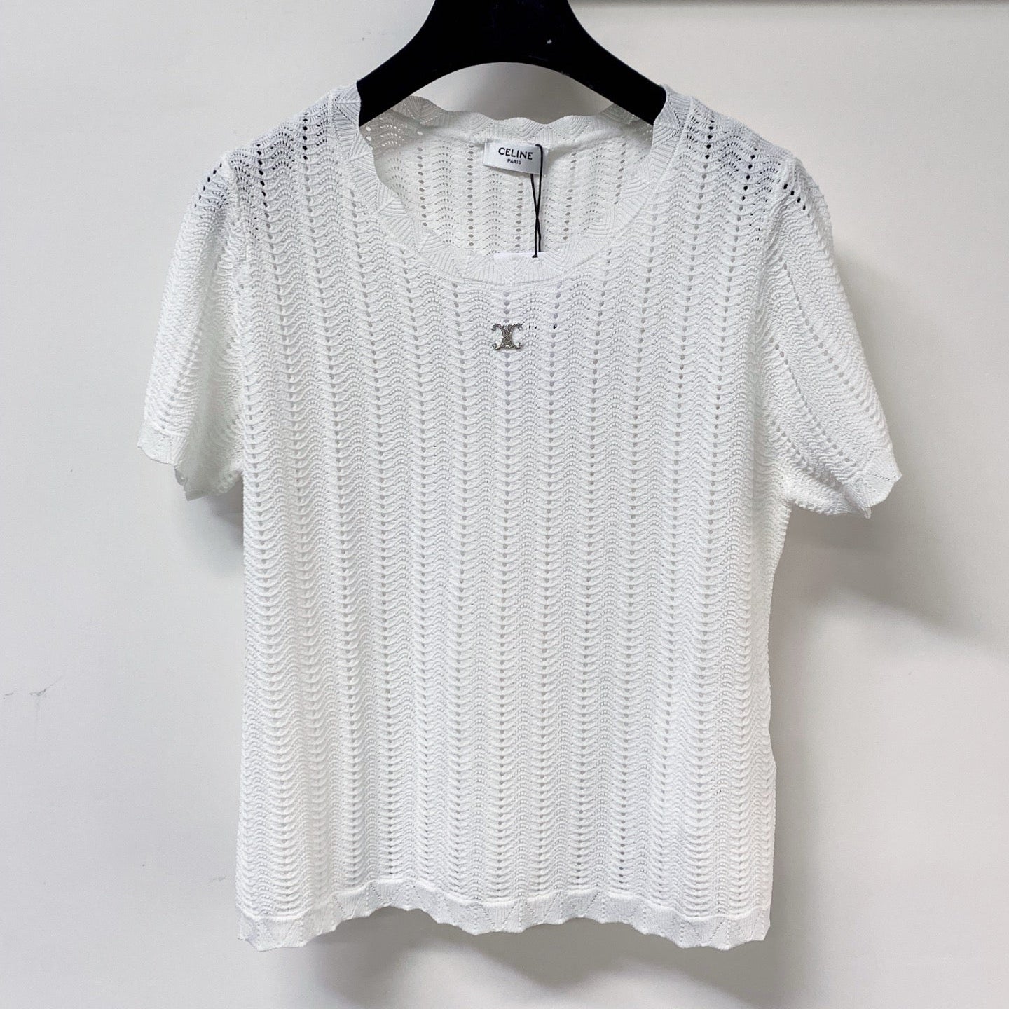 CELINE 26S KNIT SHORT SLEEVE SWEATER 197