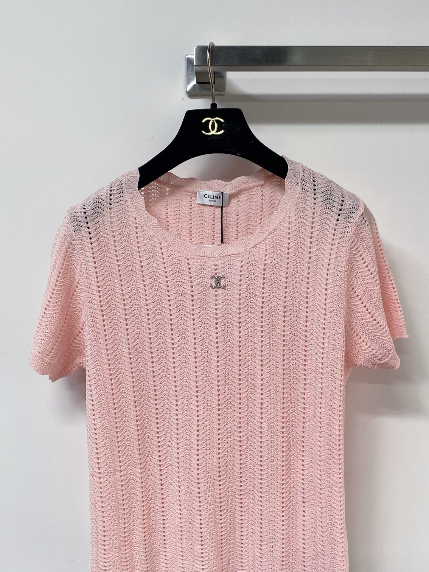 CELINE 26S KNIT SHORT SLEEVE SWEATER 195