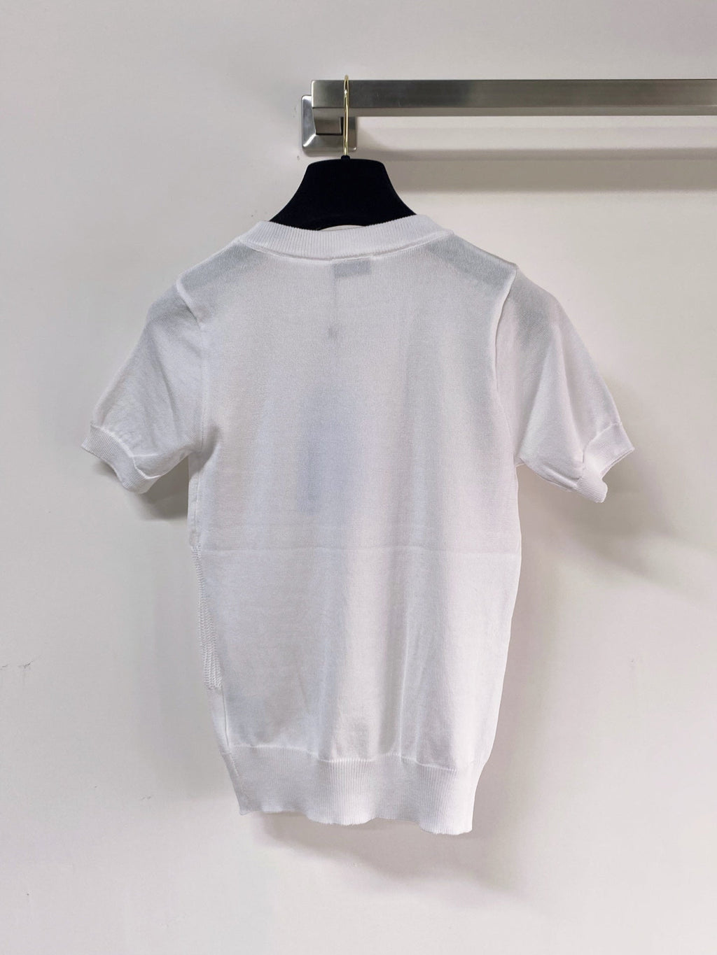 CHANEL 26S SHORT-SLEEVE KNIT TOP STYLE 1086