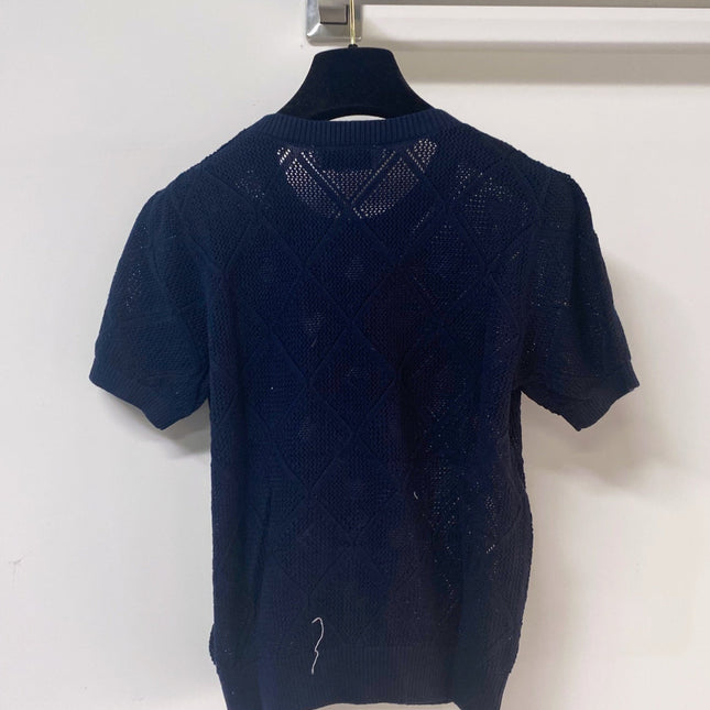 FENDI 26S KNIT SHORT SLEEVE KNIT TOP 031