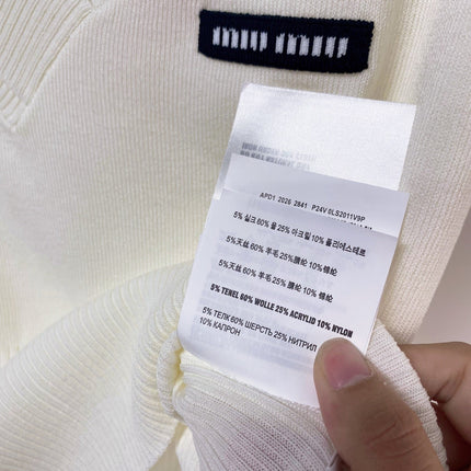 MIUMIU 26S SHORT-SLEEVED SWEATER STYLE 1144