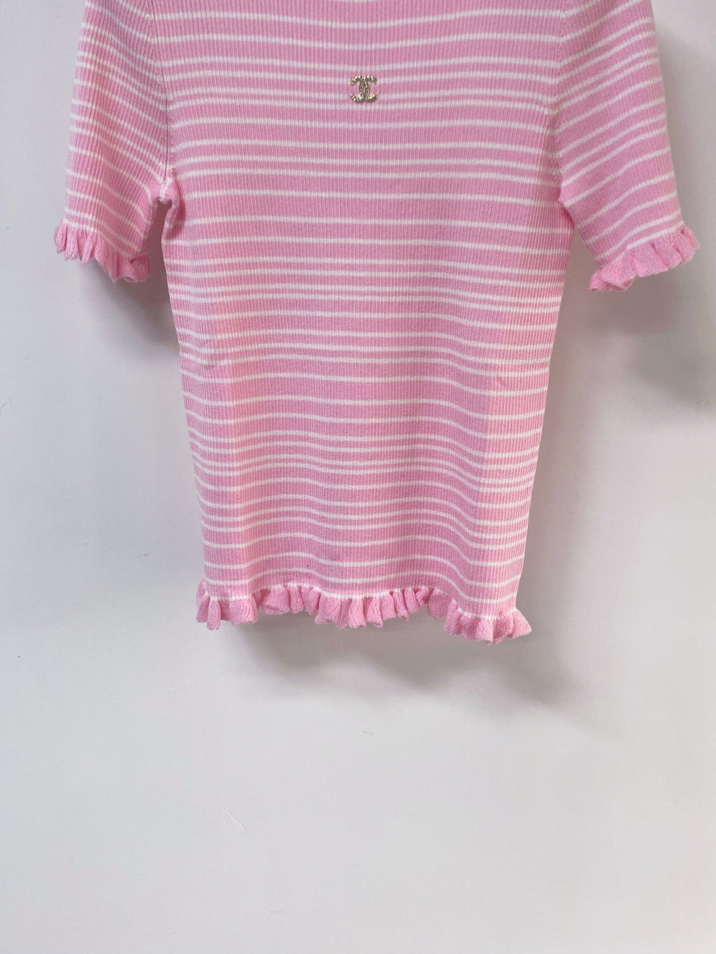 CHANEL 26S SHORT-SLEEVE SWEATER STYLE 1050