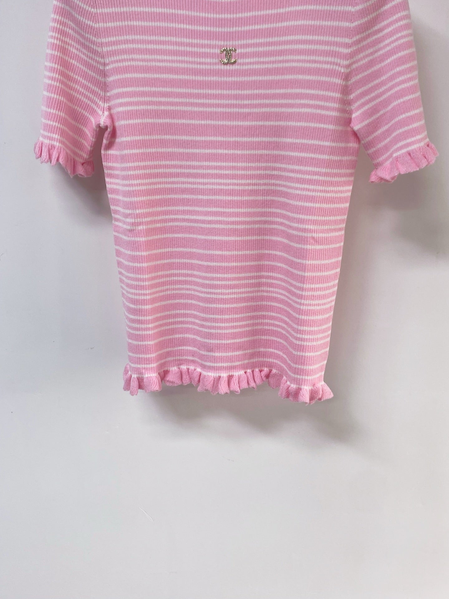 CHANEL 26S SHORT-SLEEVE SWEATER STYLE 1050