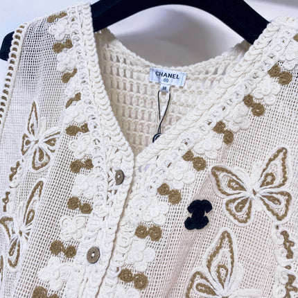 CHANEL 26S SLEEVELESS SWEATER STYLE 1053