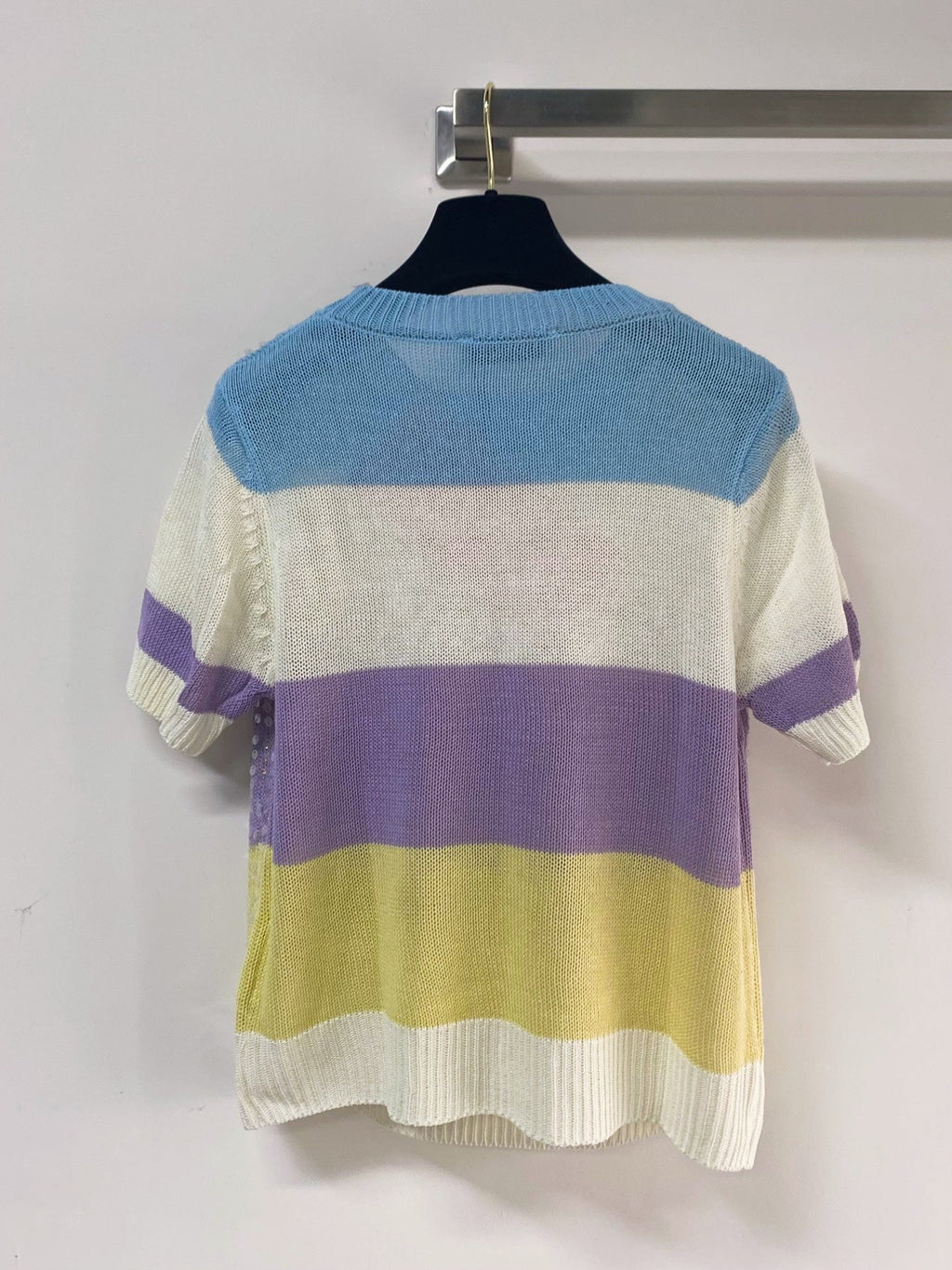 MIUMIU 26S SHORT-SLEEVED SWEATER STYLE 1128