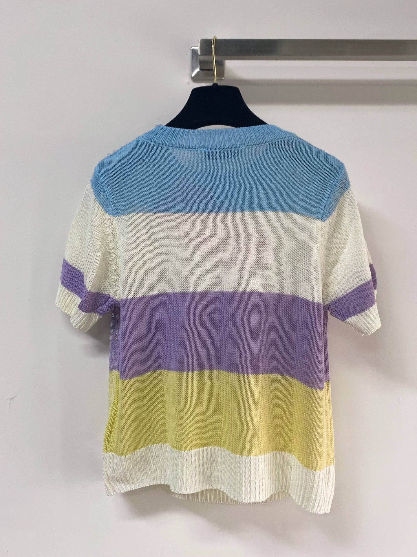 MIUMIU 26S SHORT-SLEEVED SWEATER STYLE 1128