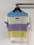 MIUMIU 26S SHORT-SLEEVED SWEATER STYLE 1128