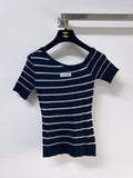 MIUMIU 26S SHORT-SLEEVED SWEATER STYLE 1127
