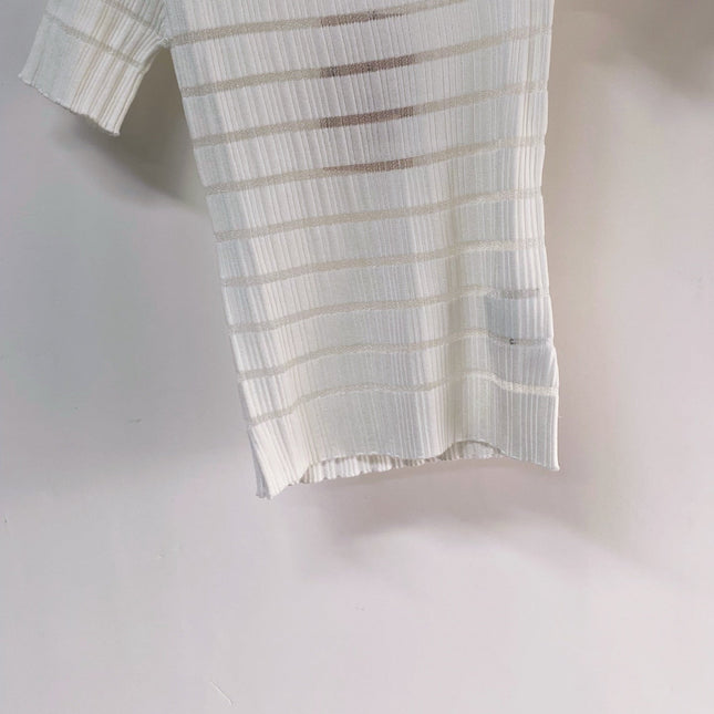 MIUMIU 26S SHORT-SLEEVED SWEATER STYLE 1126