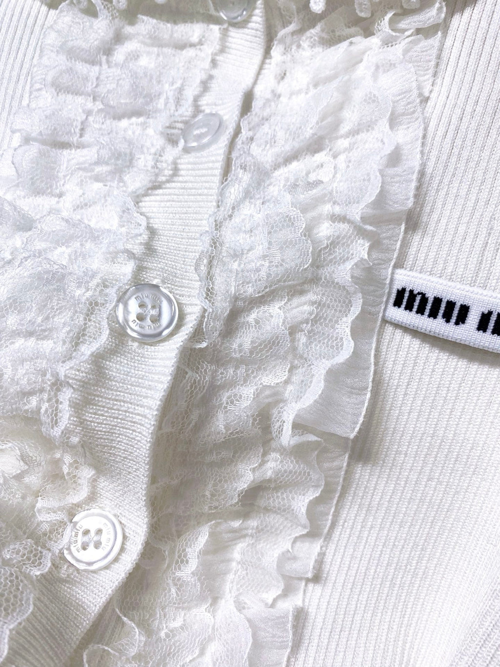 MIUMIU 26S SHORT-SLEEVED KNIT POLO SHIRT STYLE 1052