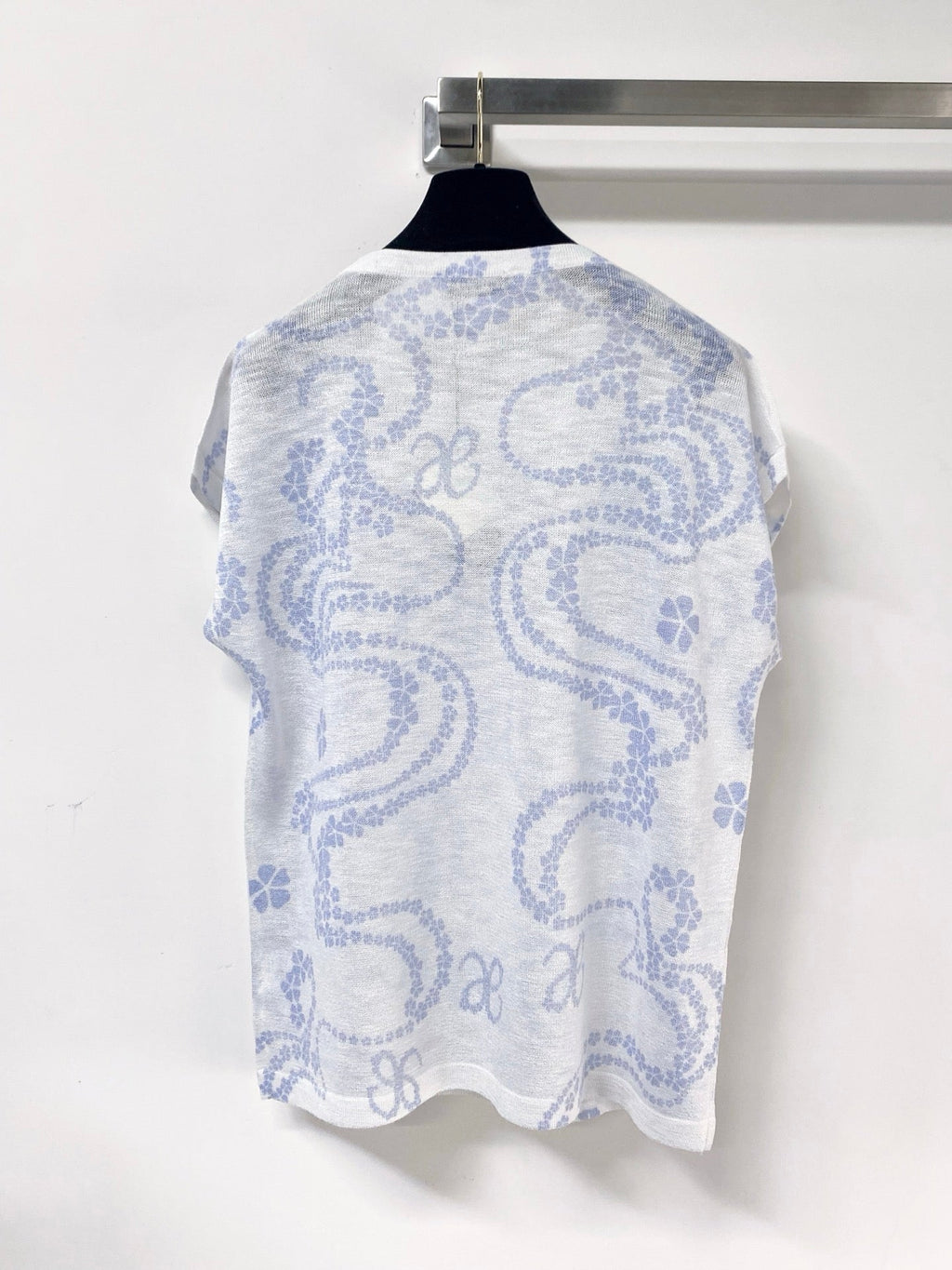 LOEWE 26S SHORT SLEEVE PRINTED KNIT TOP 519