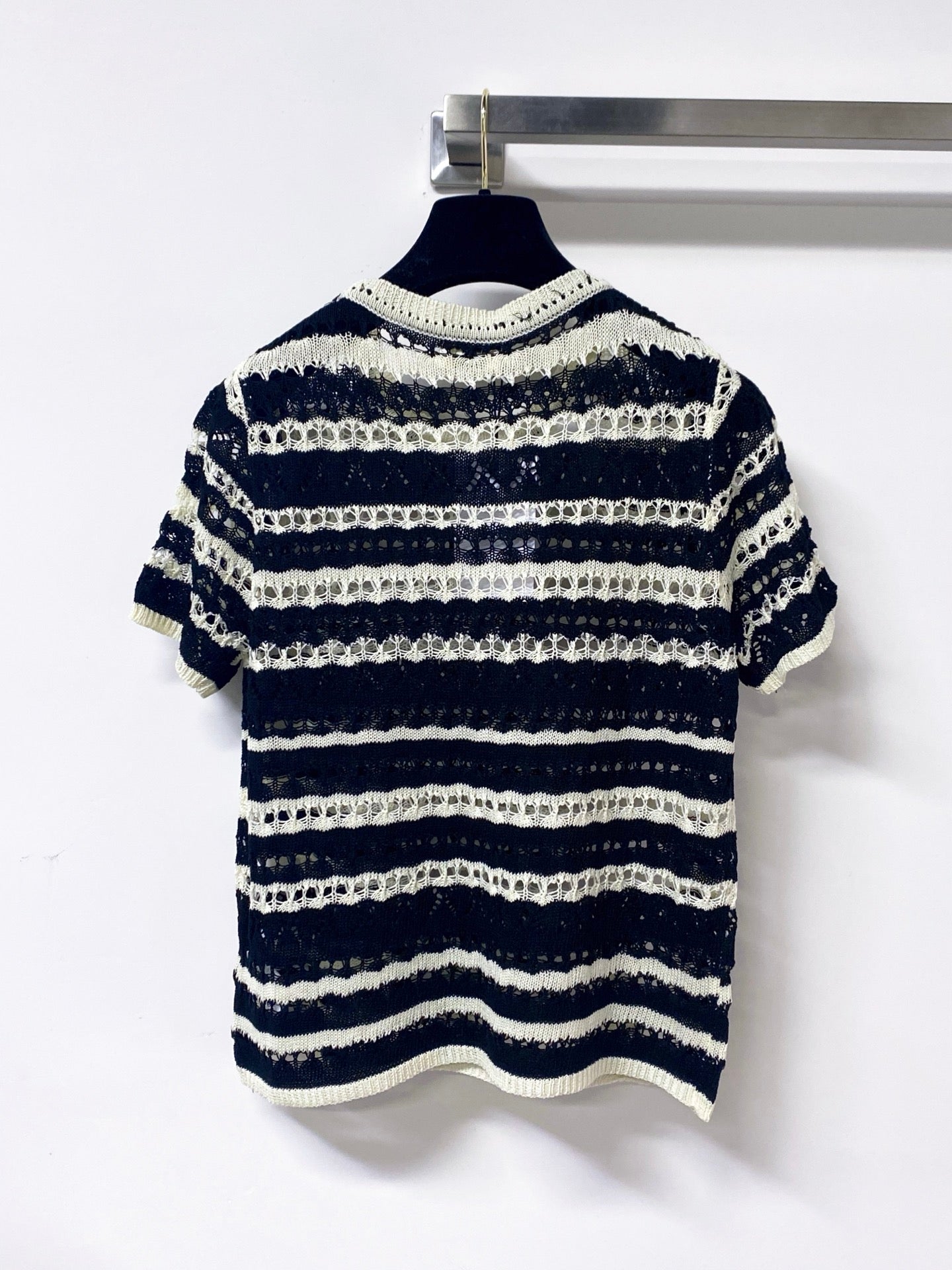 CELINE 26S SHORT-SLEEVE KNIT TOP 487