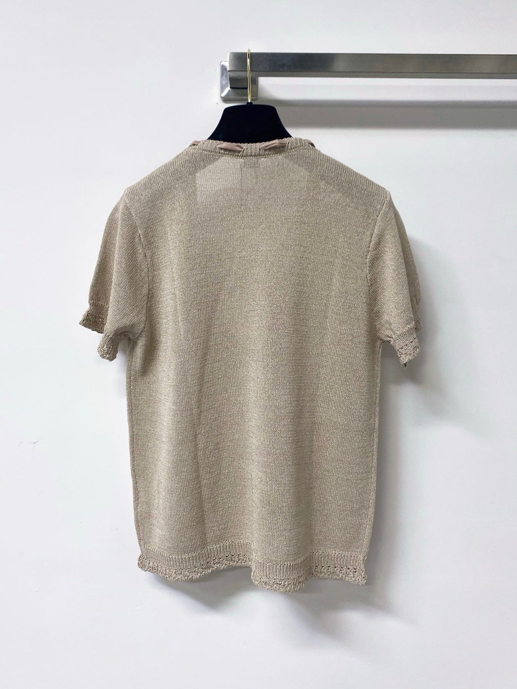 LOEWE 26S SHORT SLEEVE KNIT TOP 498