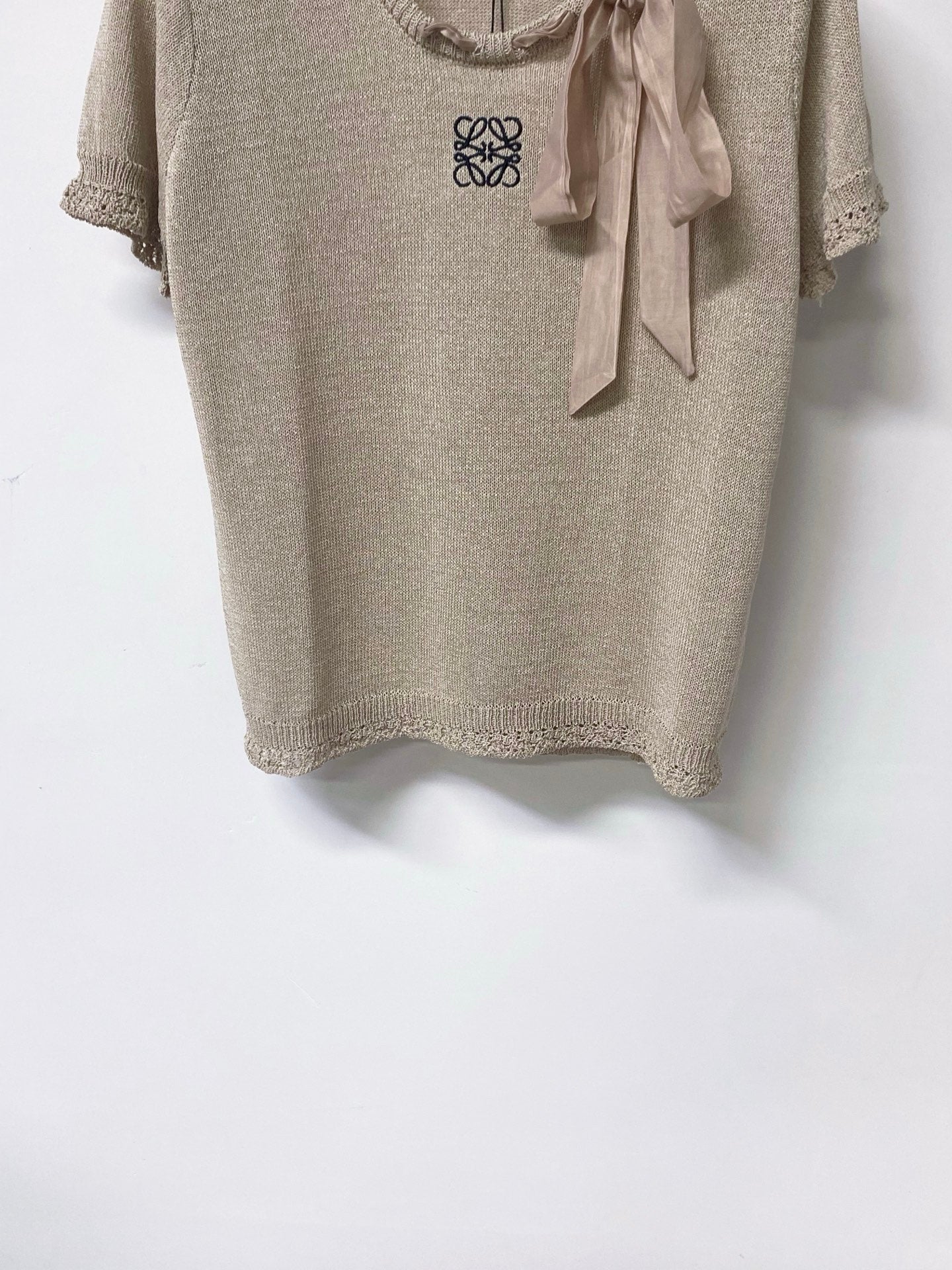 LOEWE 26S SHORT SLEEVE KNIT TOP 498