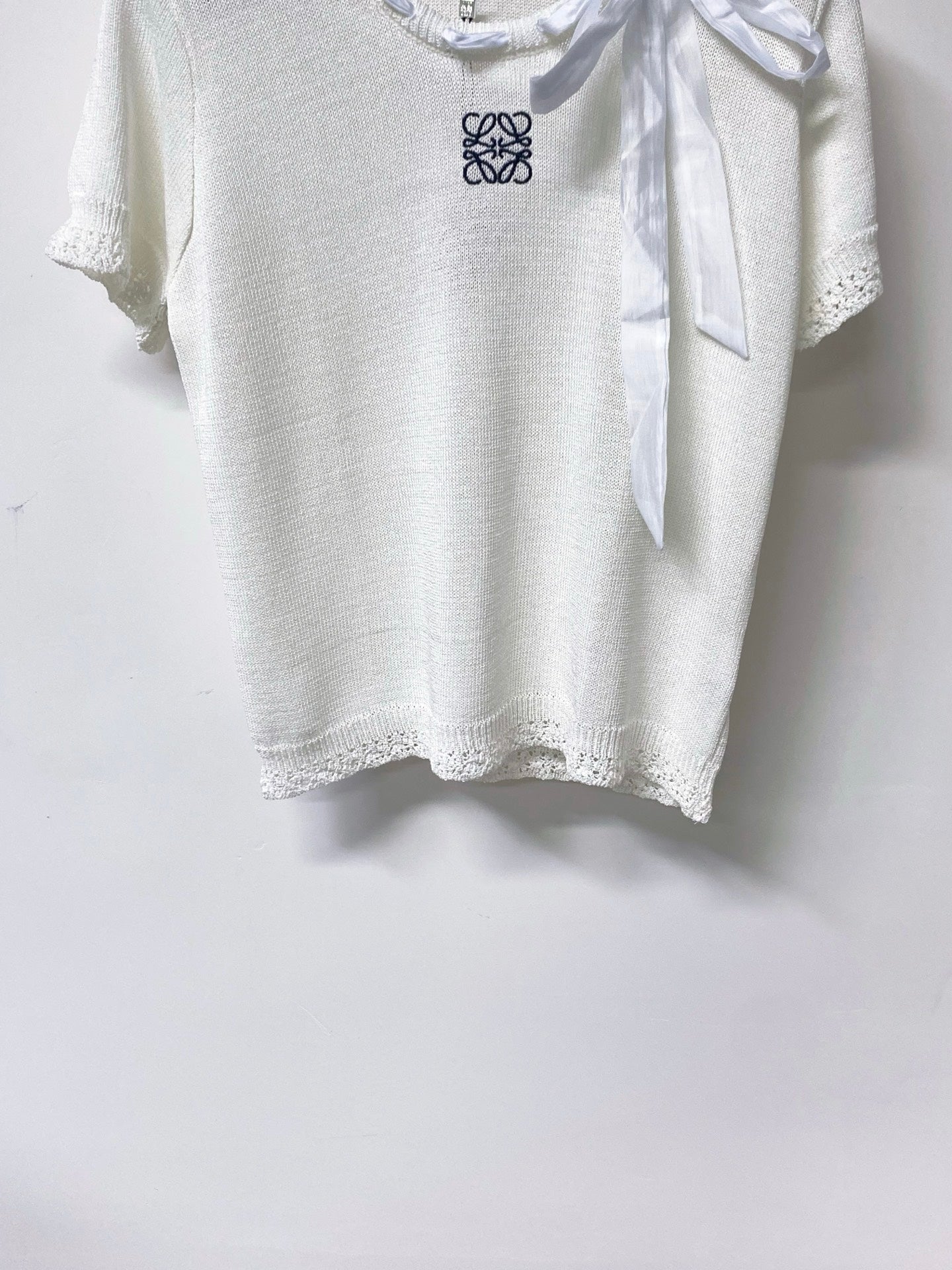 LOEWE 26S SHORT SLEEVE KNIT TOP 497