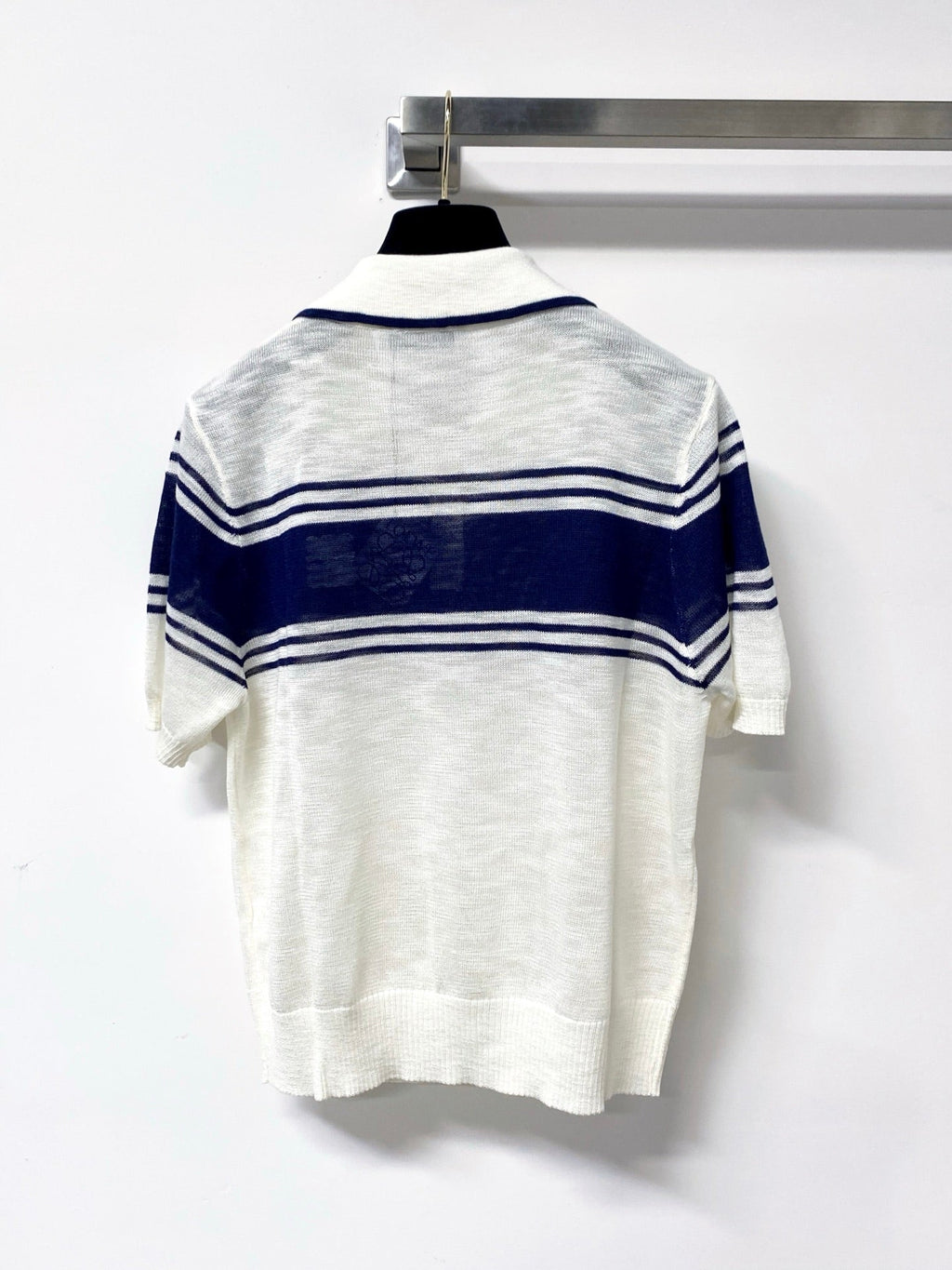 LOEWE 26S SHORT SLEEVE KNIT POLO TOP 493