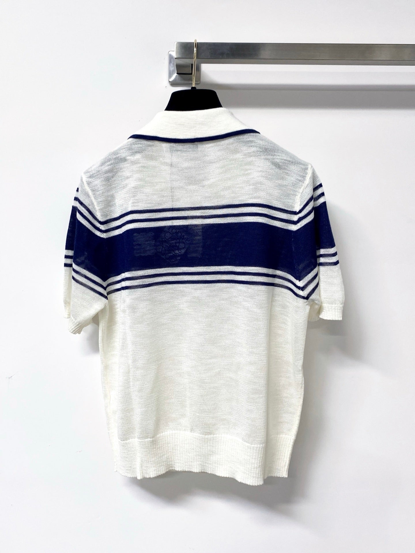 LOEWE 26S SHORT SLEEVE KNIT POLO TOP 493