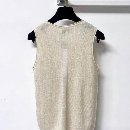 CHANEL 26S KNIT SLEEVELESS TOP STYLE 1203
