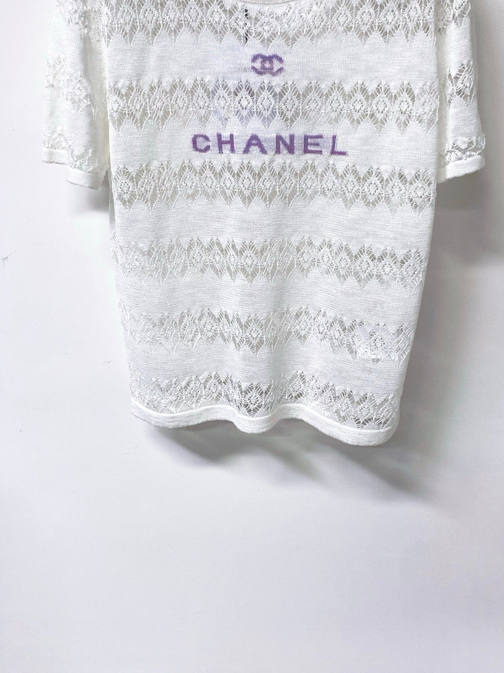CHANEL 26S SHORT-SLEEVED KNIT SHIRT STYLE 1205