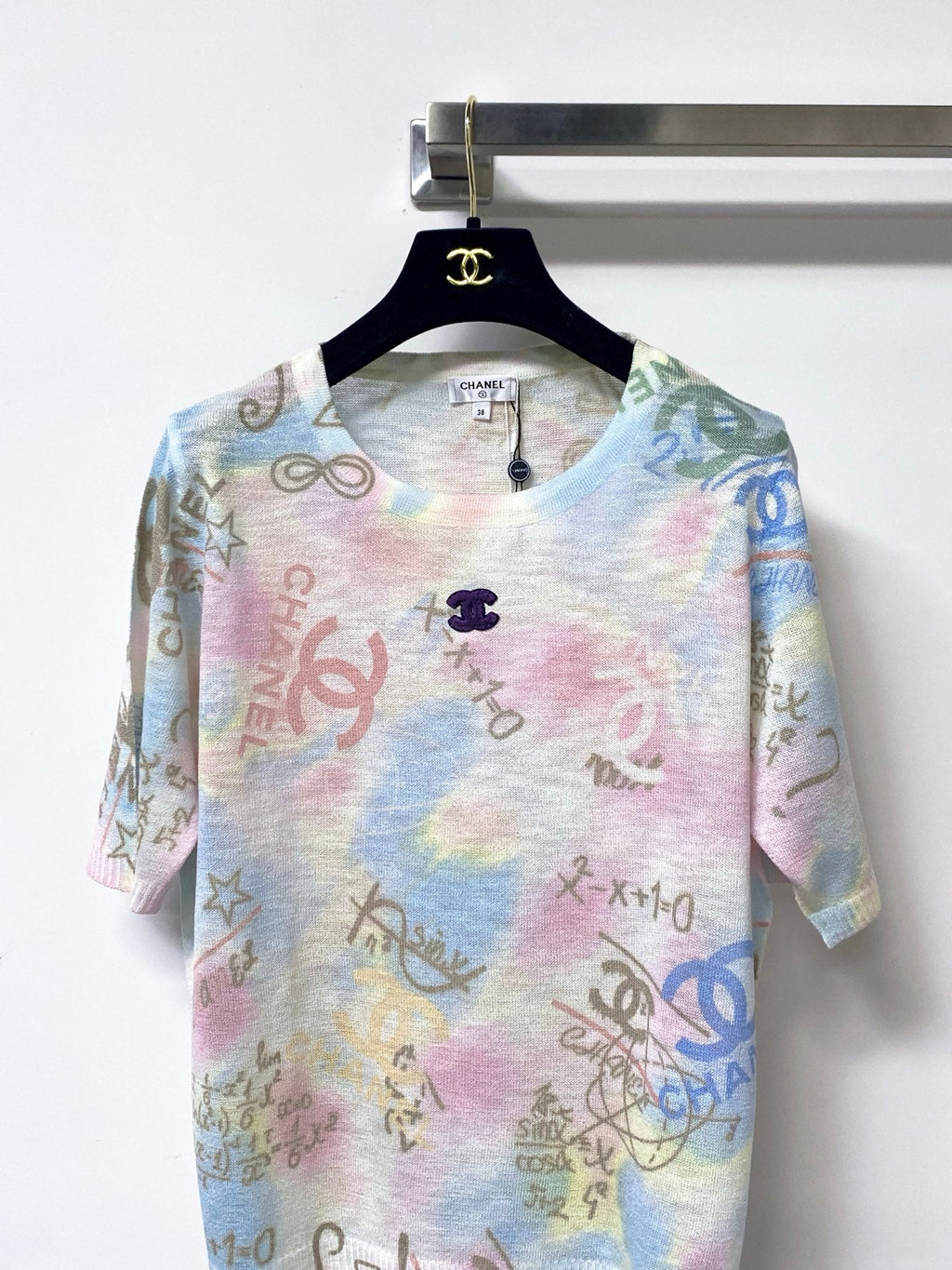 CHANEL 26S SHORT-SLEEVED KNIT SHIRT STYLE 1206