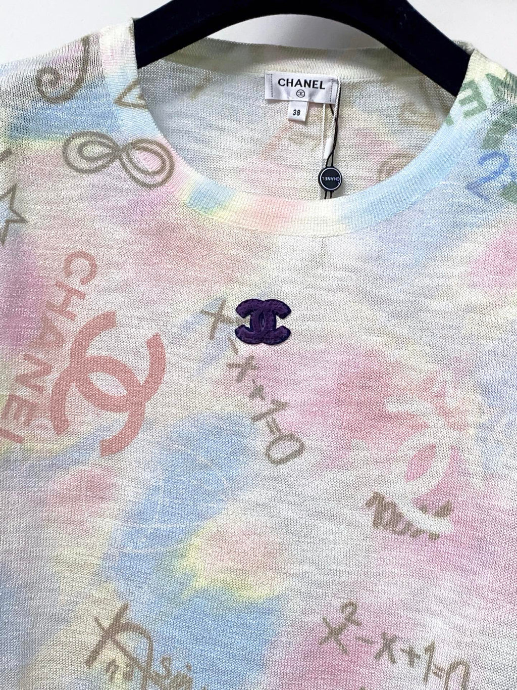 CHANEL 26S SHORT-SLEEVED KNIT SHIRT STYLE 1206