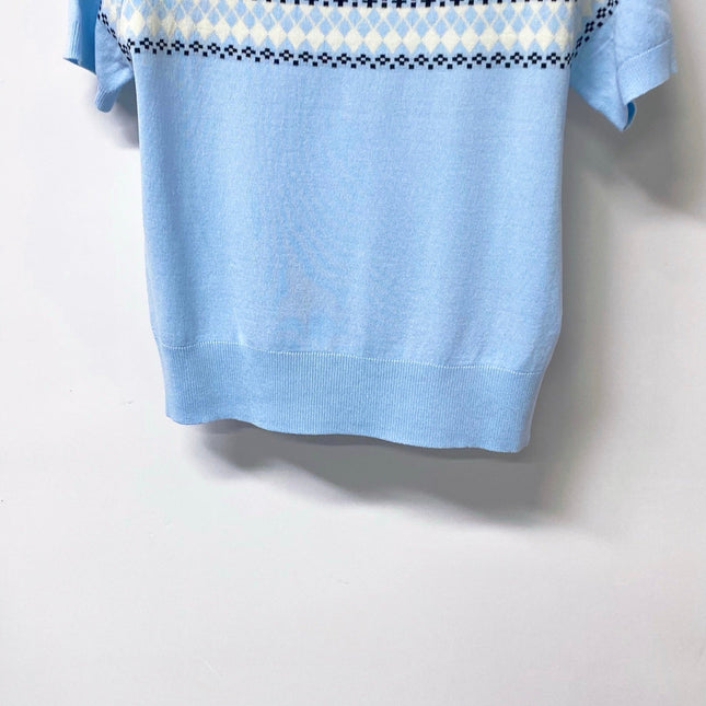 CELINE 26S SHORT-SLEEVE KNIT SWEATER 553