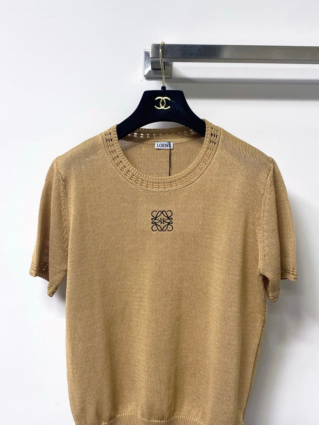 LOEWE 26S SHORT SLEEVE KNIT SWEATER 336