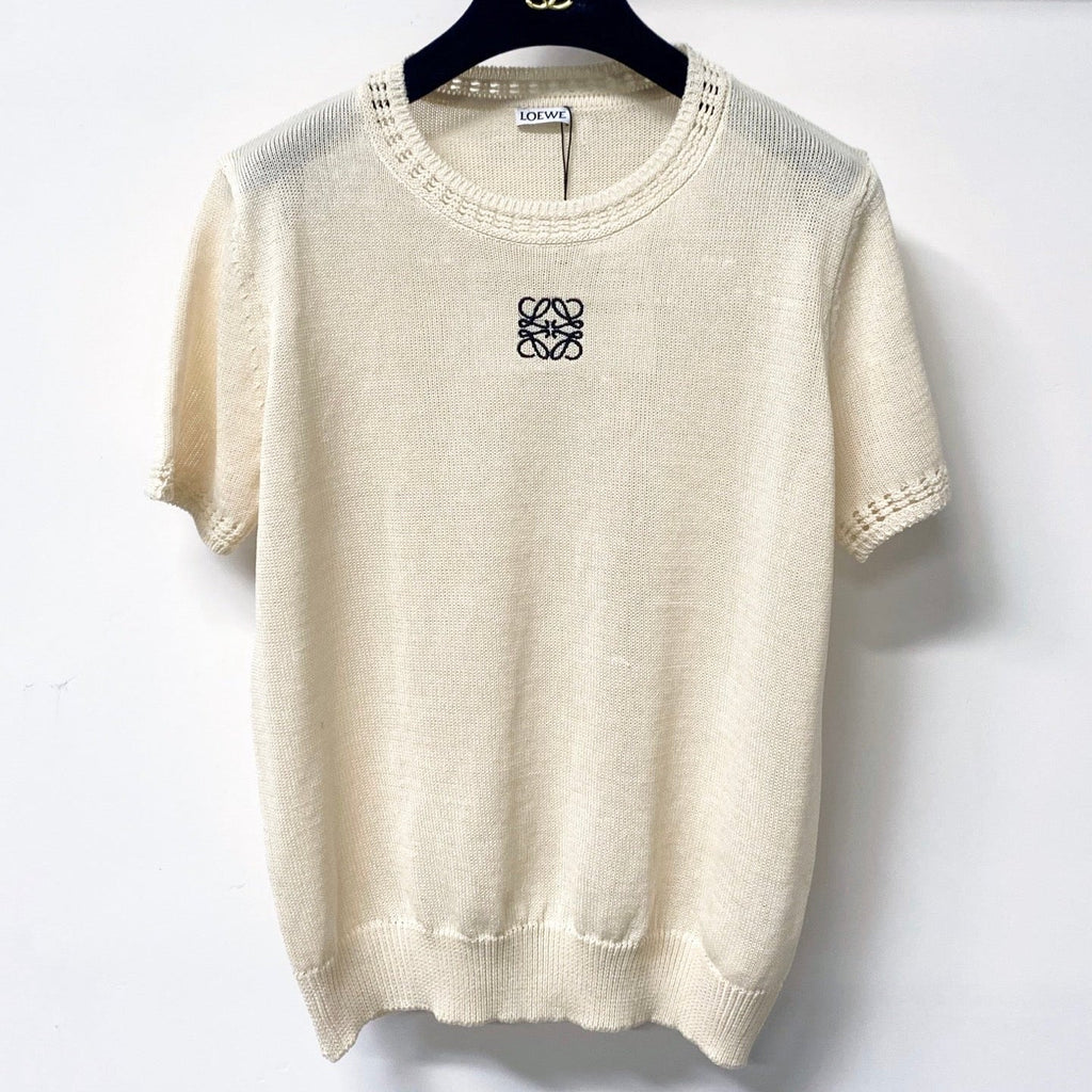 LOEWE 26S SHORT SLEEVE KNIT SWEATER 335