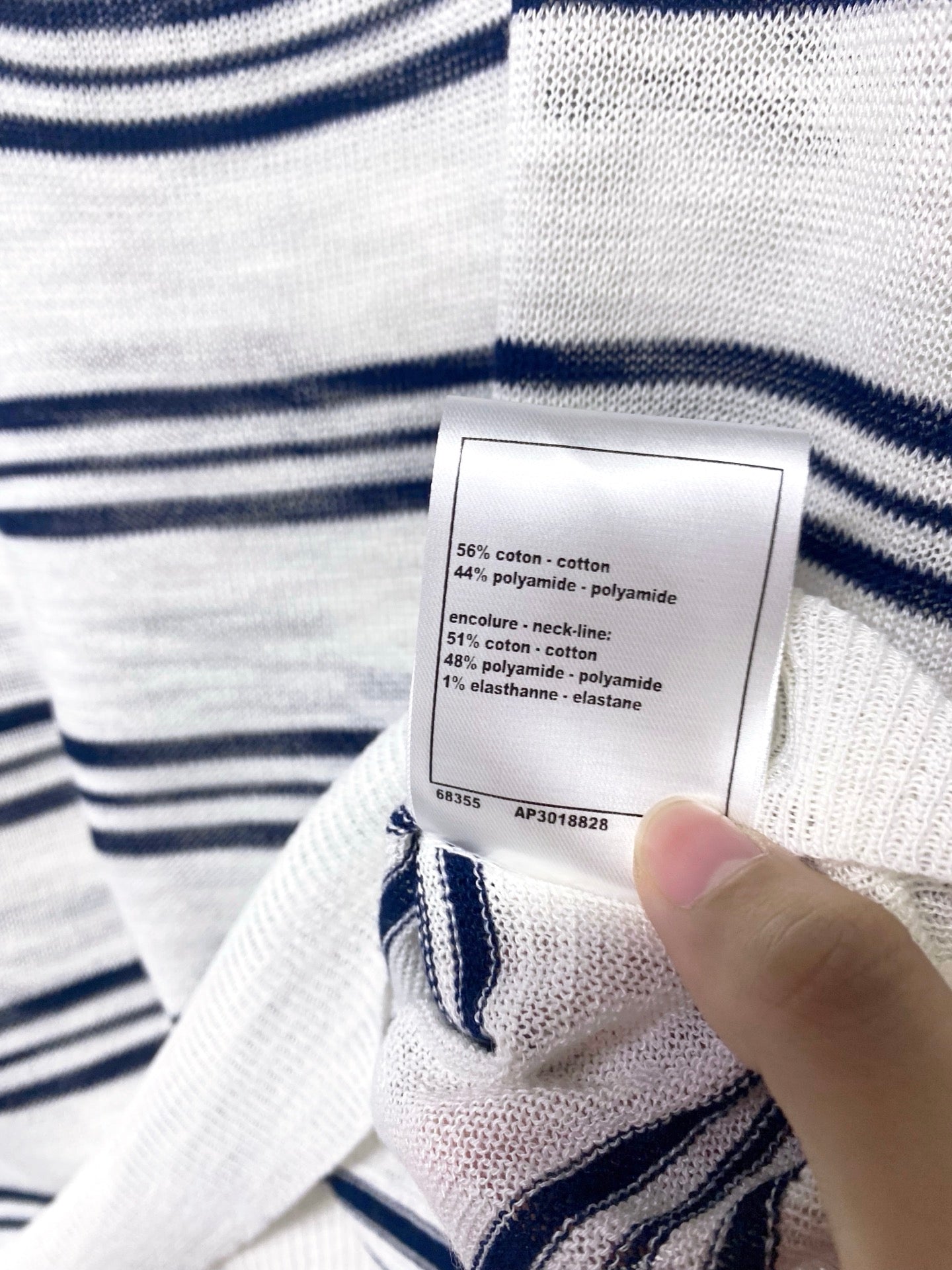 CHANEL 26S SHORT-SLEEVED KNIT POLO SHIRT STYLE 1178