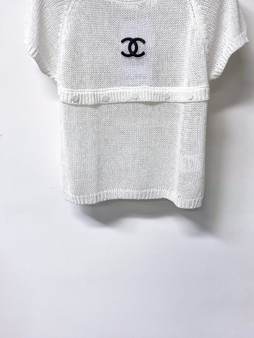 CHANEL 26S SHORT-SLEEVED KNIT SHIRT STYLE 1179