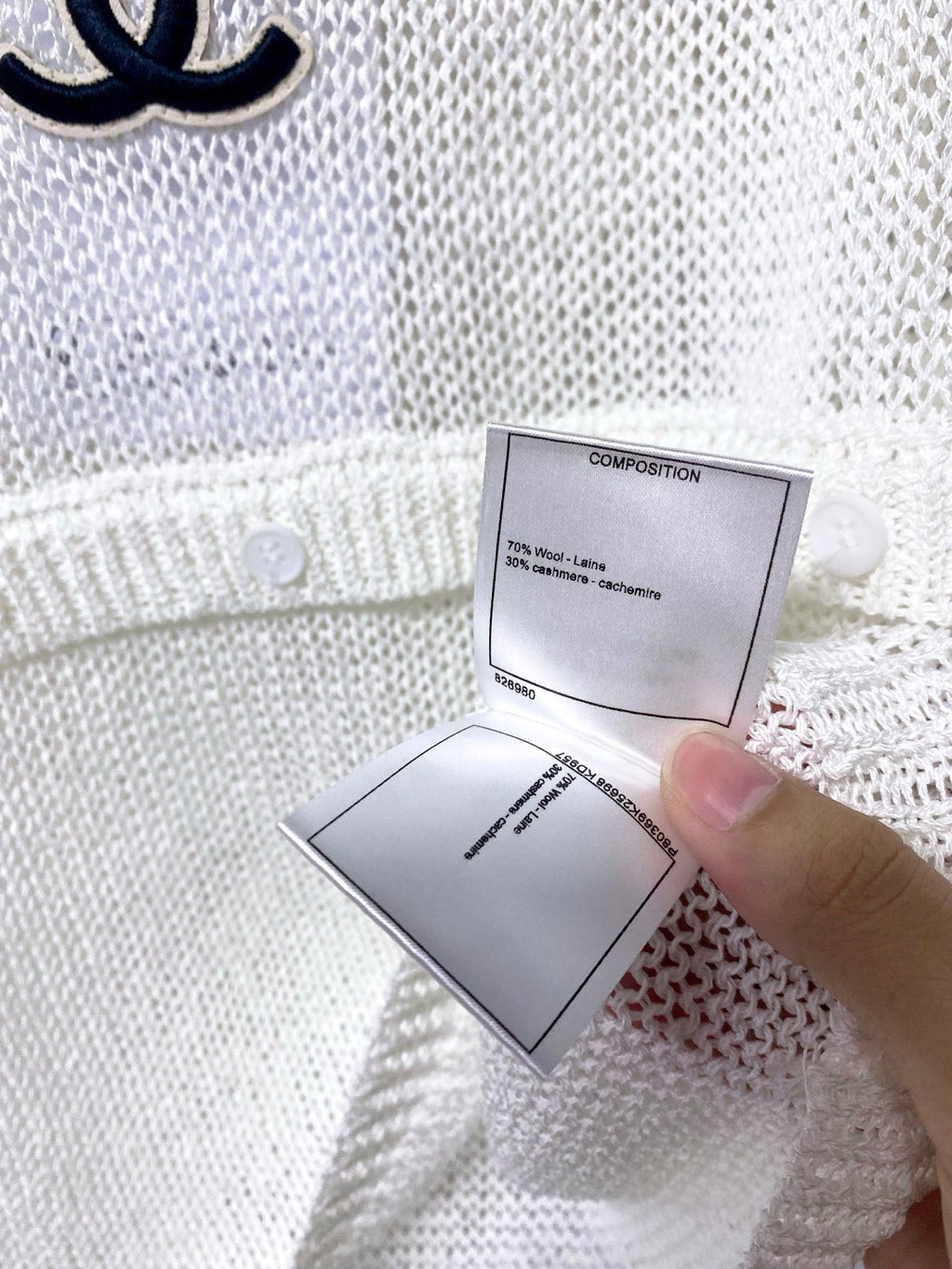 CHANEL 26S SHORT-SLEEVED KNIT SHIRT STYLE 1179