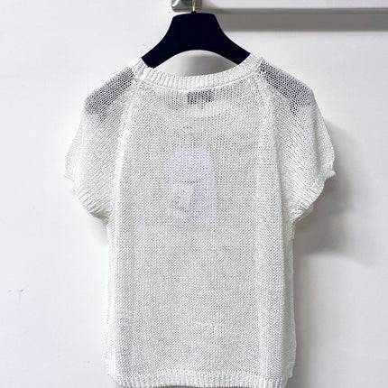 CHANEL 26S SHORT-SLEEVED KNIT SHIRT STYLE 1179