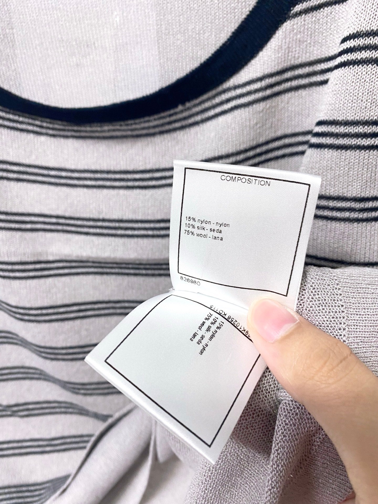 CHANEL 26S SHORT-SLEEVED KNIT SHIRT STYLE 1181