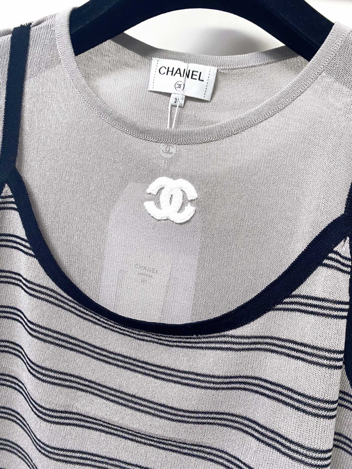 CHANEL 26S SHORT-SLEEVED KNIT SHIRT STYLE 1181