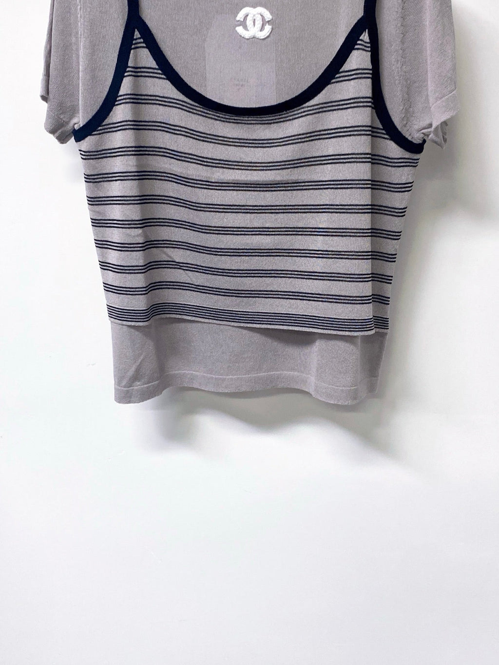 CHANEL 26S SHORT-SLEEVED KNIT SHIRT STYLE 1181