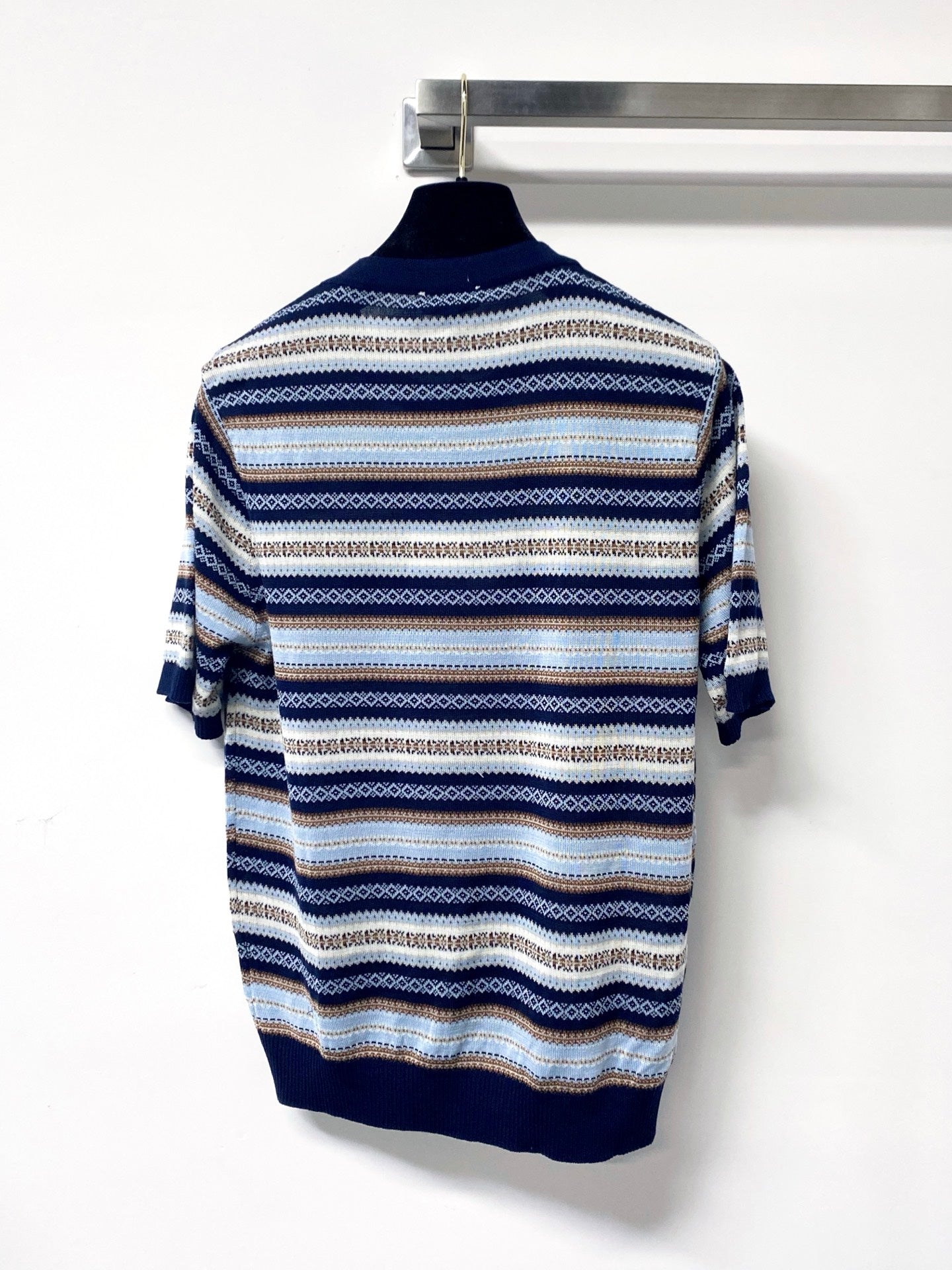 CHANEL 26S SHORT-SLEEVED KNIT SHIRT STYLE 1182