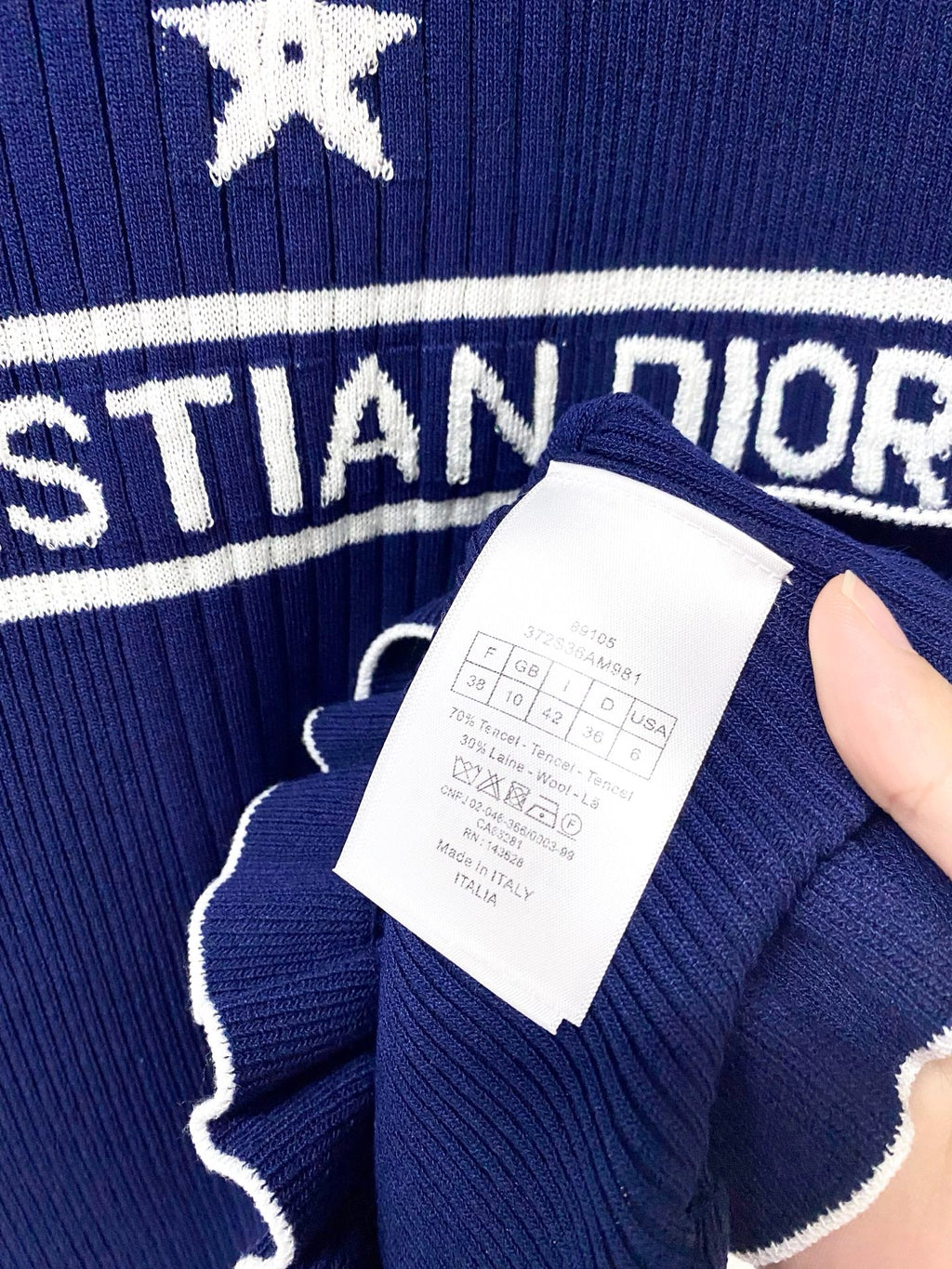 DIOR 26S SLEEVELESS KNIT POLO SHIRT 1290