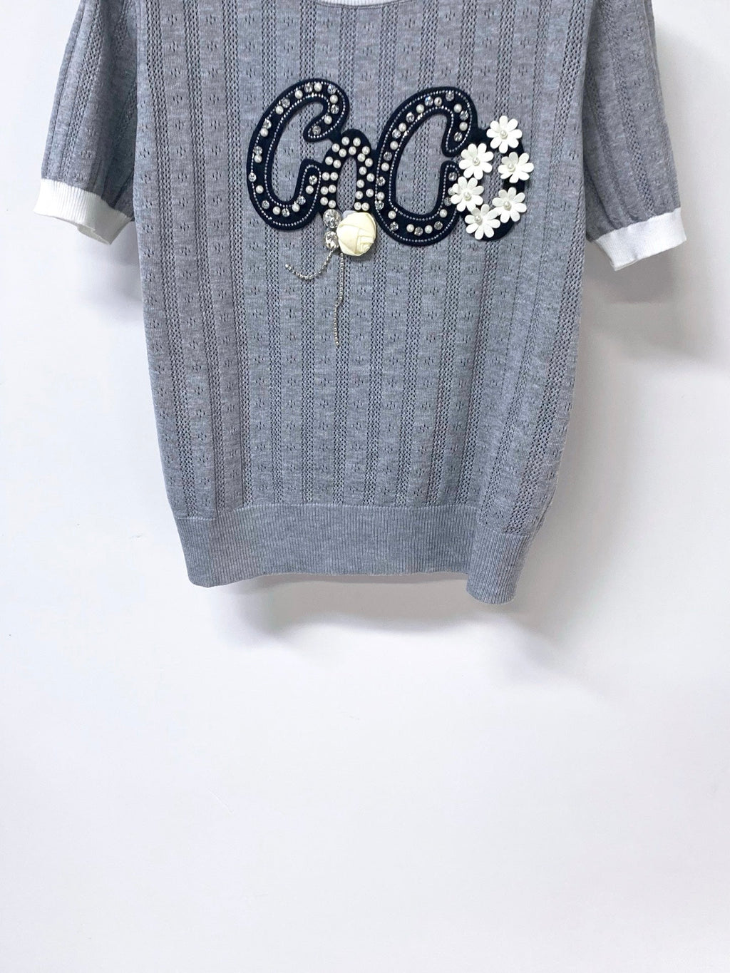 CHANEL 26S SHORT-SLEEVE KNIT TOP STYLE 1171